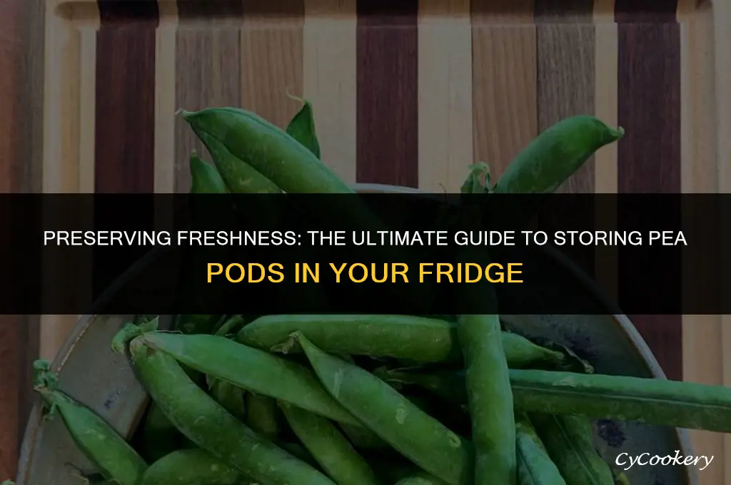 how to store fresh pea pods in the refrigerator
