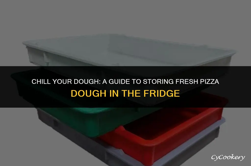 how to store fresh pizza dough in refrigerator
