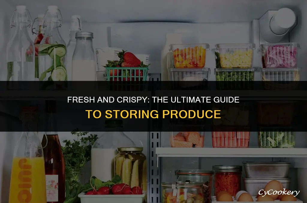 how to store fresh produce in the refrigerator