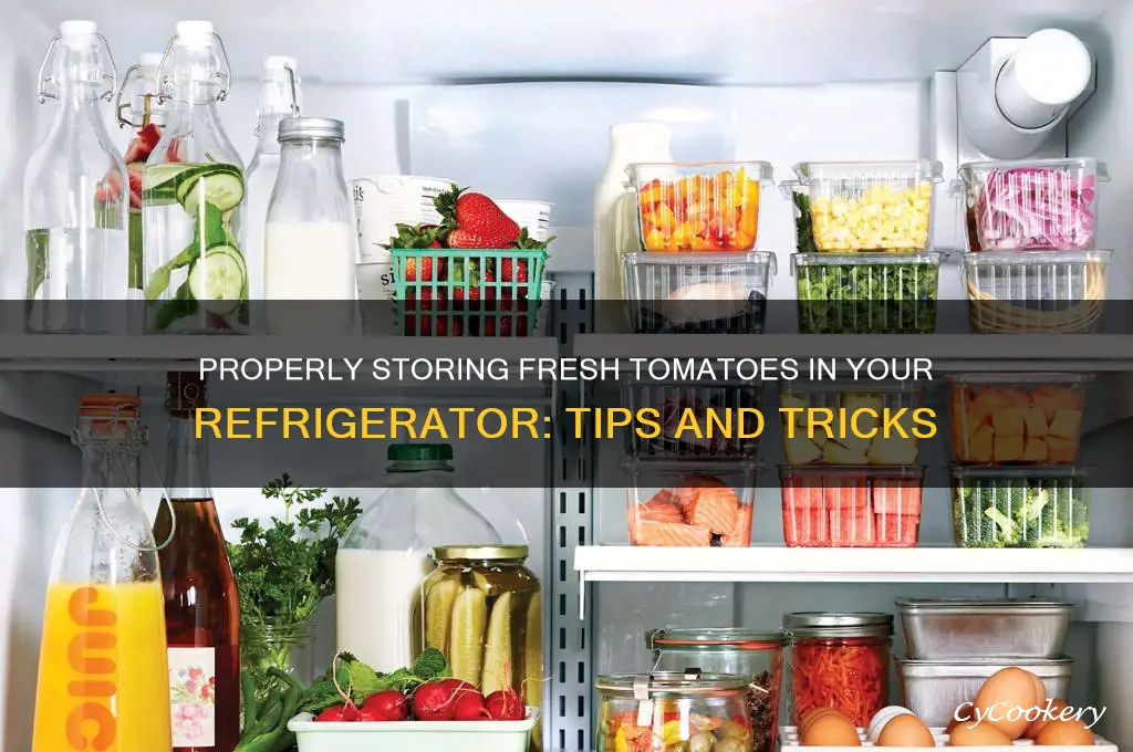 how to store fresh tomatoes in refrigerator