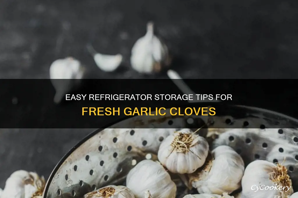 how to store garlic cloves in refrigerator