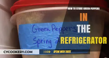 Fresh and Crisp: Best Ways to Store Green Peppers in Your Fridge