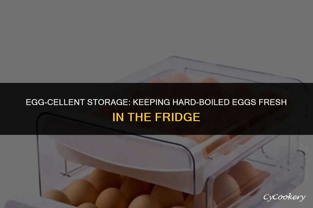 how to store hard-boiled eggs in the refrigerator
