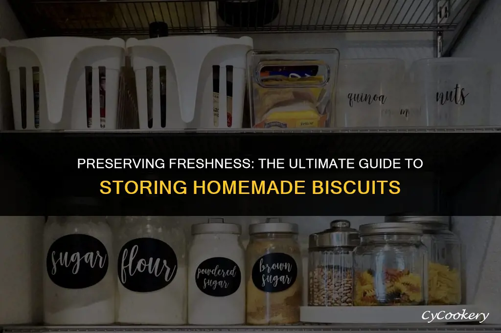 how to store homemade biscuits in the refrigerator