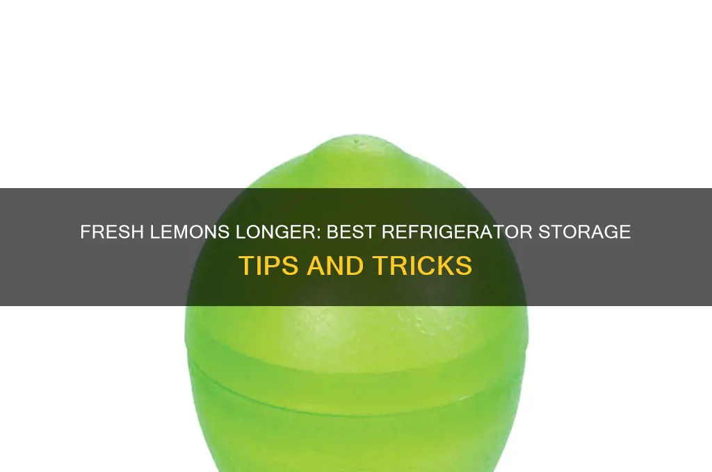 how to store lemons in the refrigerator