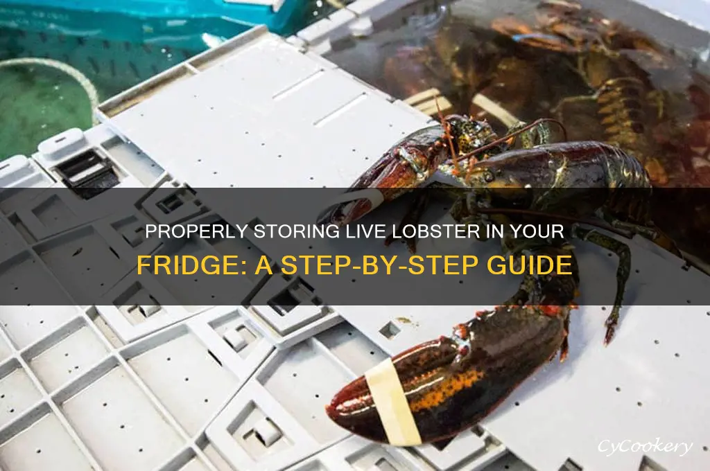 how to store live lobster in refrigerator