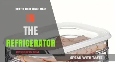 Optimal Refrigeration: Preserving Lunch Meat Freshness and Flavor
