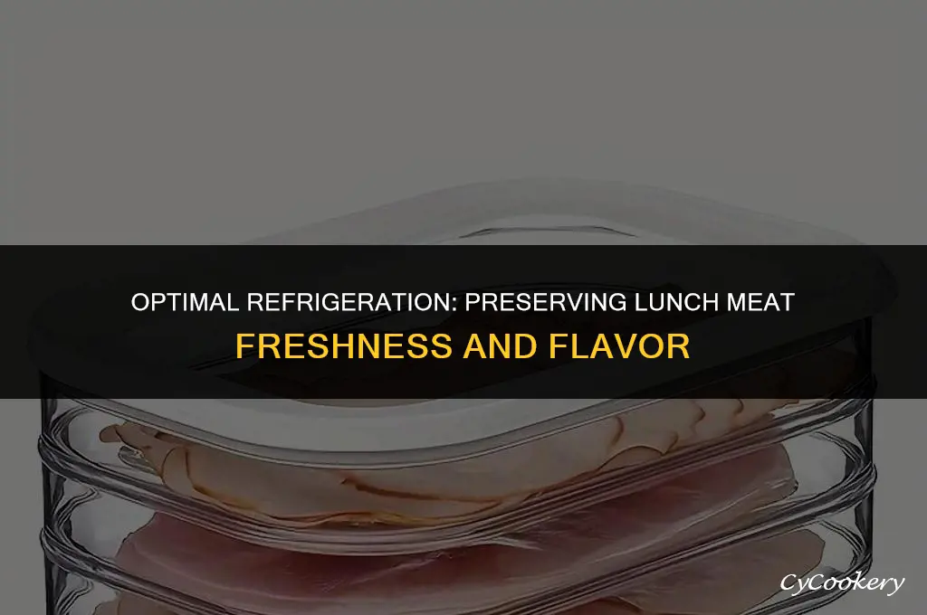 how to store lunch meat in the refrigerator