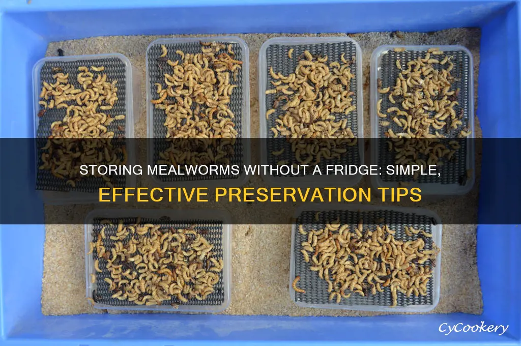 how to store mealworms without a refrigerator