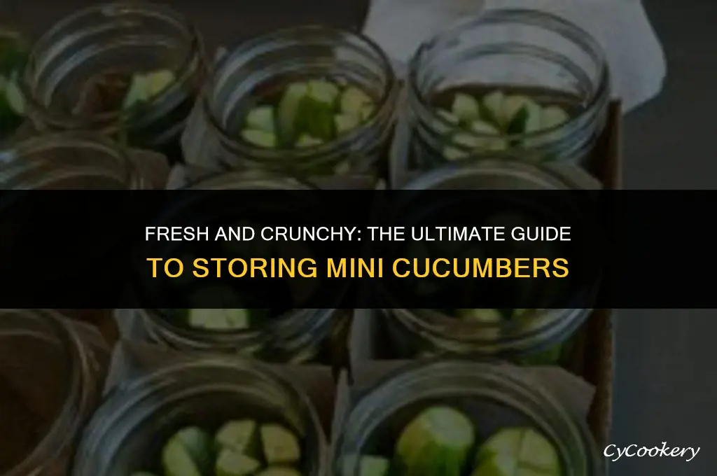 how to store mini cucumbers in the refrigerator