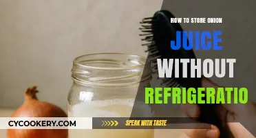 Preserving Onion Juice: Simple Storage Tips Without Refrigeration