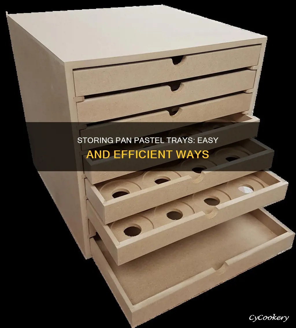 how to store pan pastel trays