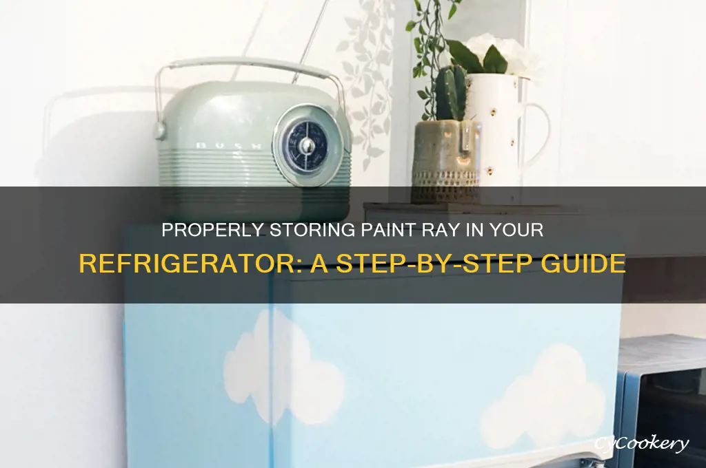 how to store paont ray in refrigerator