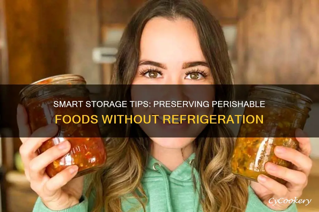 how to store perishable foods without refrigeration