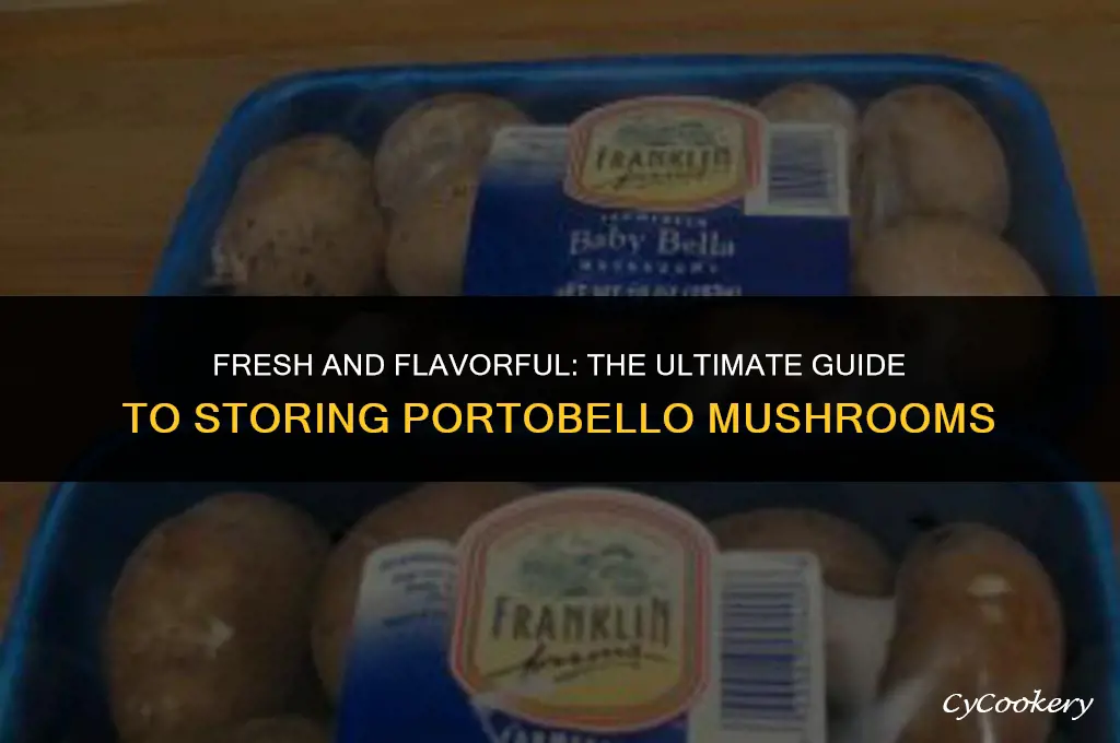 how to store portobello mushrooms in the refrigerator