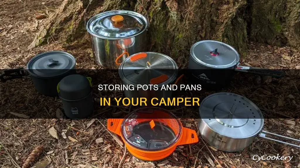 how to store pots and pans in a camper