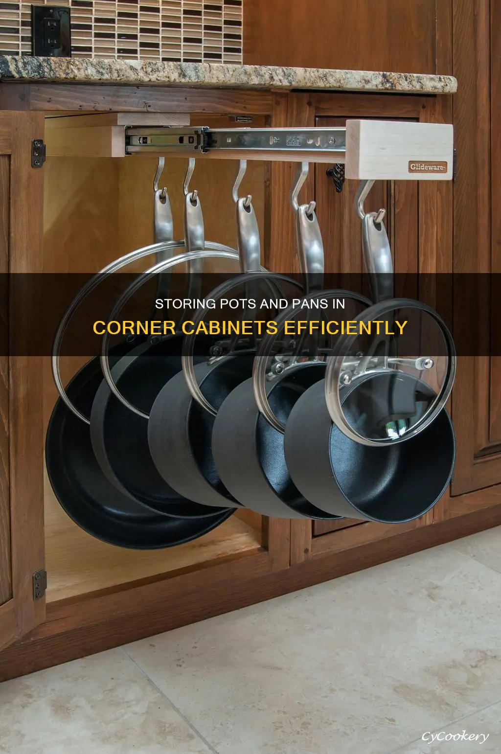 how to store pots and pans in corner cabinet