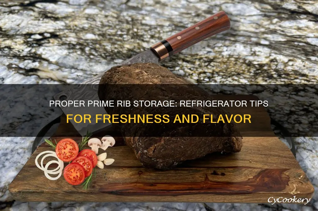 how to store prime rib in refrigerator