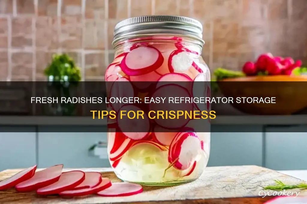 how to store radishes in the refrigerator