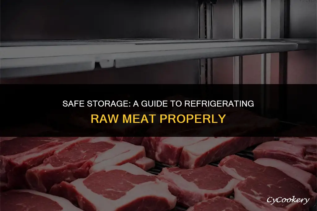 how to store raw meat in the refrigerator