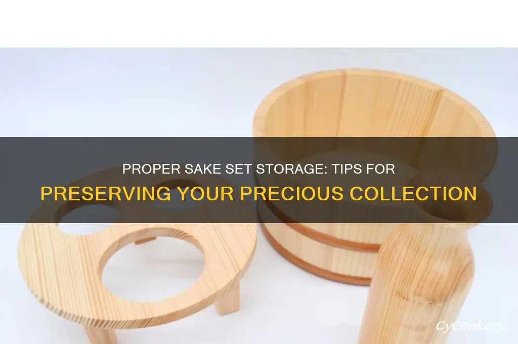 how to store sake set