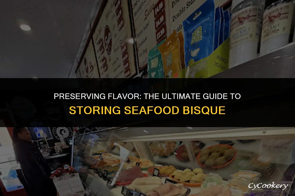 how to store seafood bisque in the refrigerator