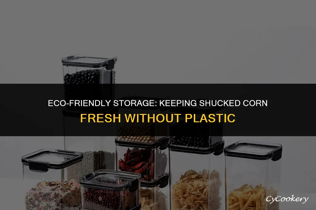 how to store shucked corn in refrigerator without plastic