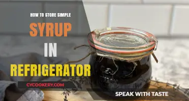 Refrigerator Storage Tips for Simple Syrup: Keep It Fresh Longer