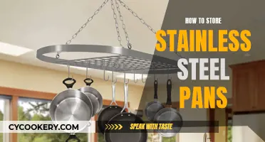 Keep Stainless Steel Pans: Dry and Separate