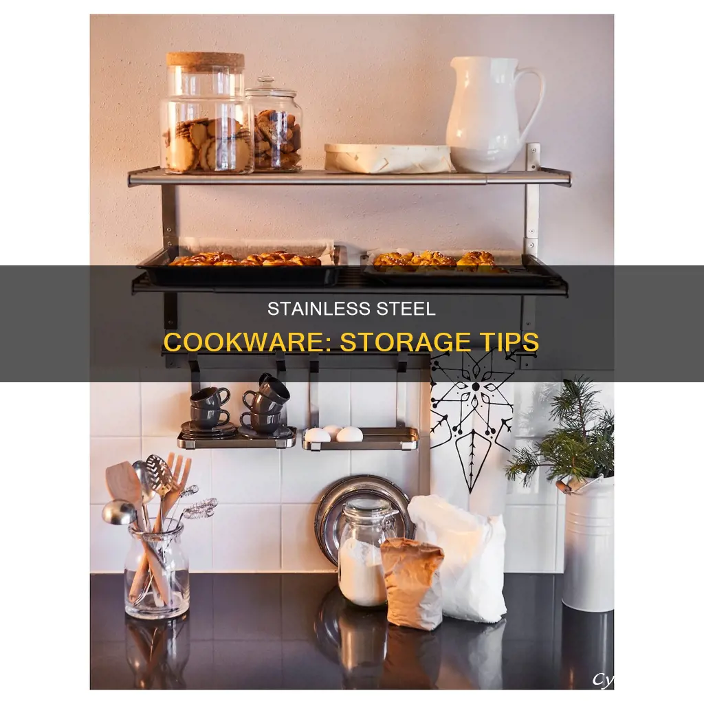 how to store stainless steel pots and pans