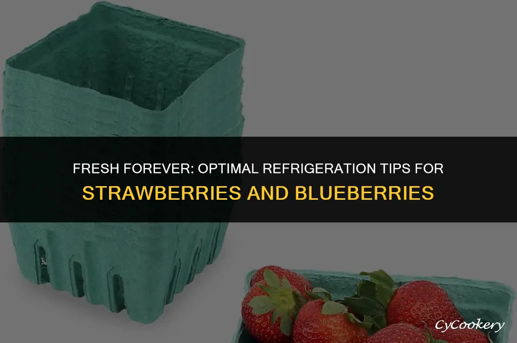 how to store strawberries and blueberries in the refrigerator