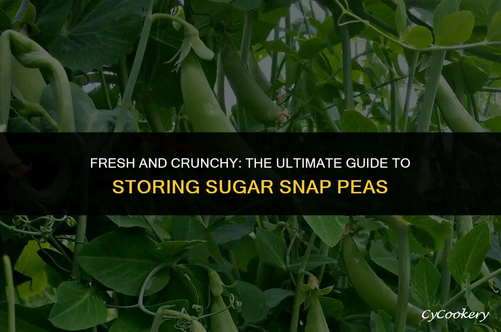 how to store sugar snap peas in the refrigerator