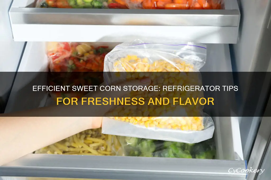 how to store sweet corn in refrigerator