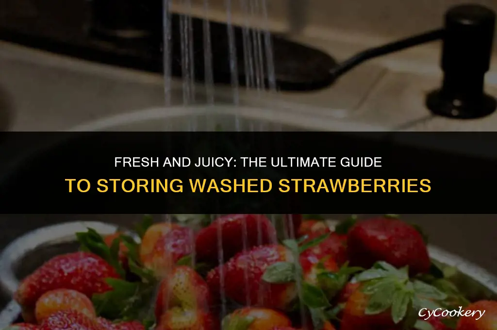 how to store washed strawberries in the refrigerator