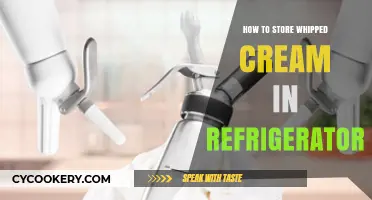 Properly Storing Whipped Cream: Refrigeration Tips for Freshness and Texture