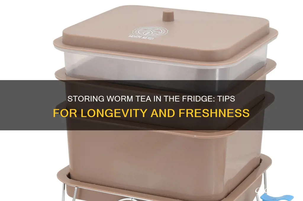 how to store worm tea in refrigerator
