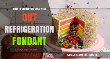 Preserving Fondant Cakes Without Refrigeration: A Handy Guide