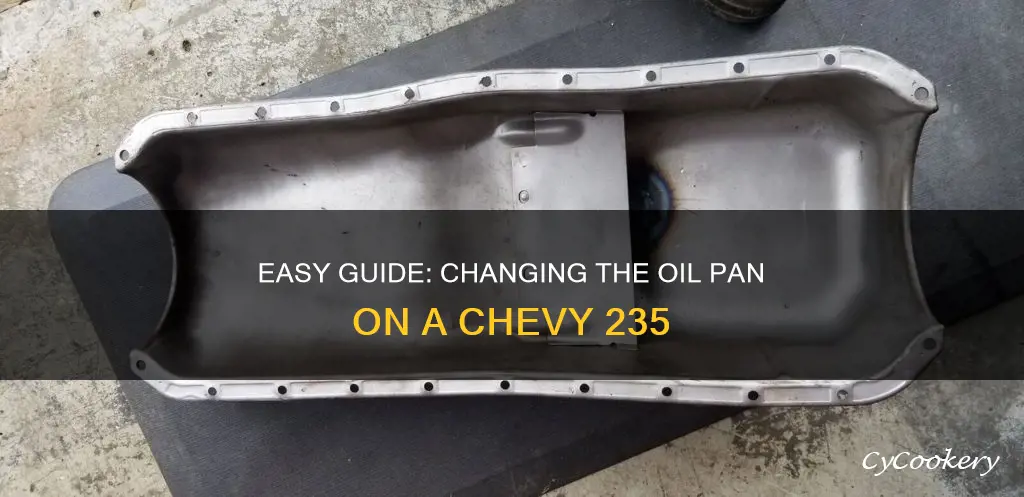 how to str my chevy 235 oil pan