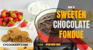 Sweetening Chocolate Fondue: Tips for a Perfectly Balanced Treat