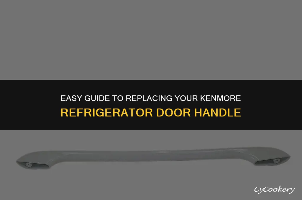 how to switch door handle on kenmore refrigerator