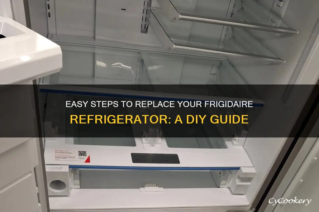 how to switch out a fridgadaure refrigerator