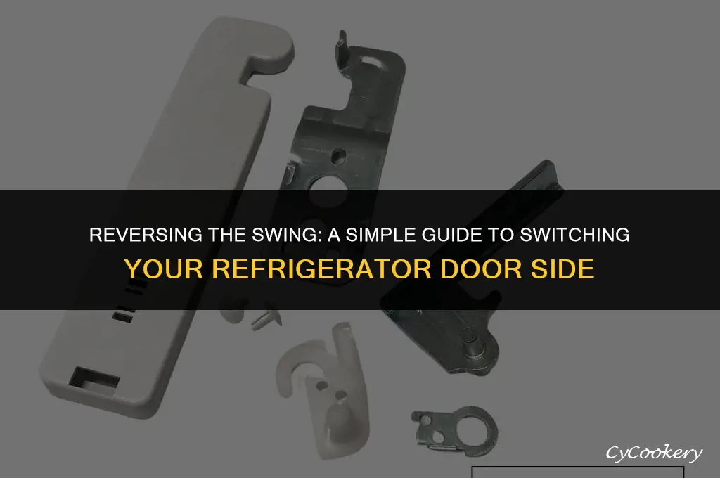 how to switch sides on a refrigerator door