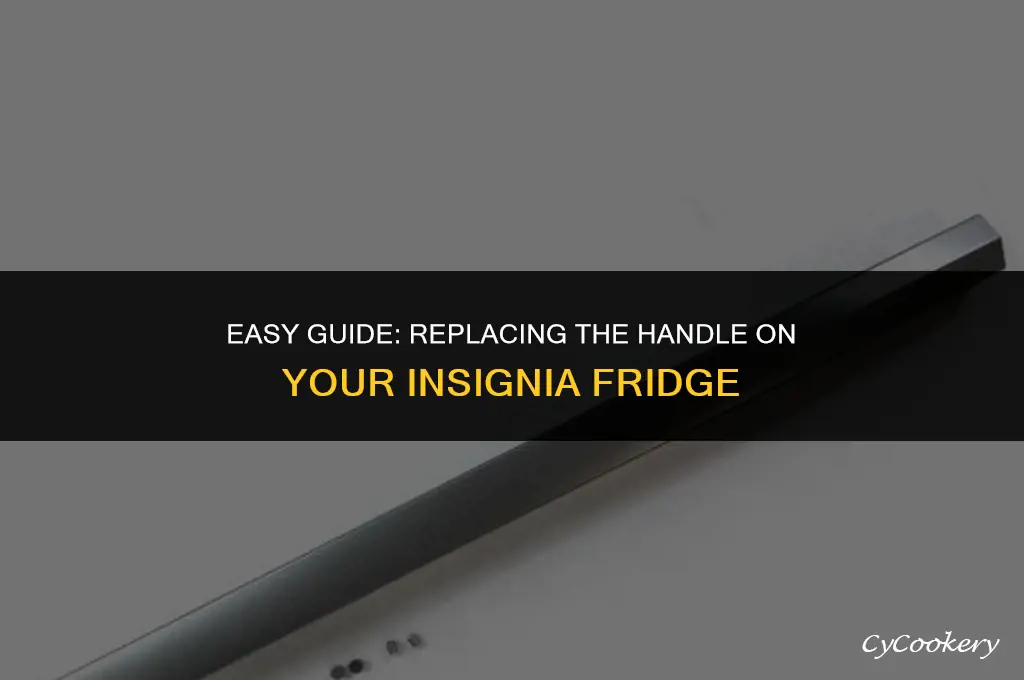 how to switch the handle on a insignia refrigerator