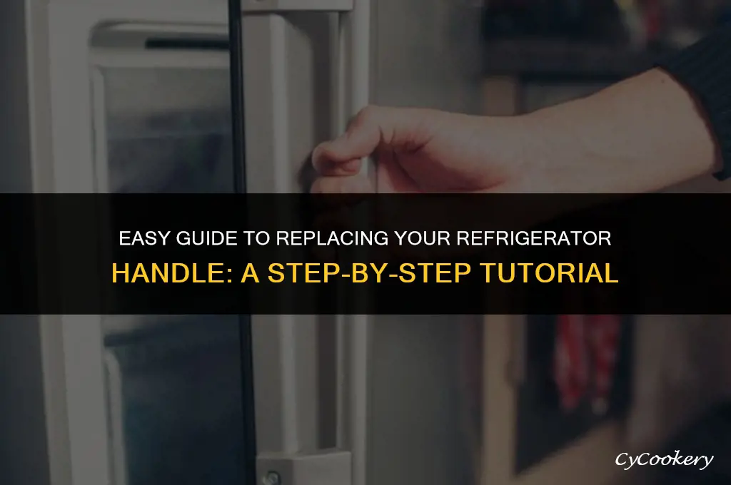 how to switch the handle on a refrigerator