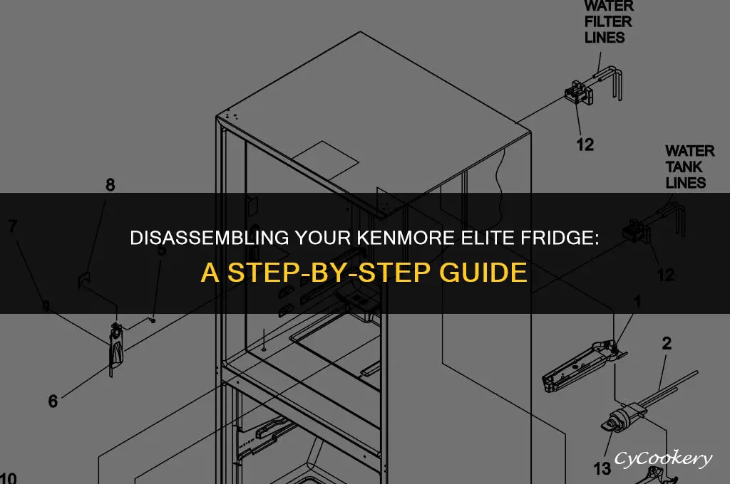 how to take apart a kenmore elite refrigerator