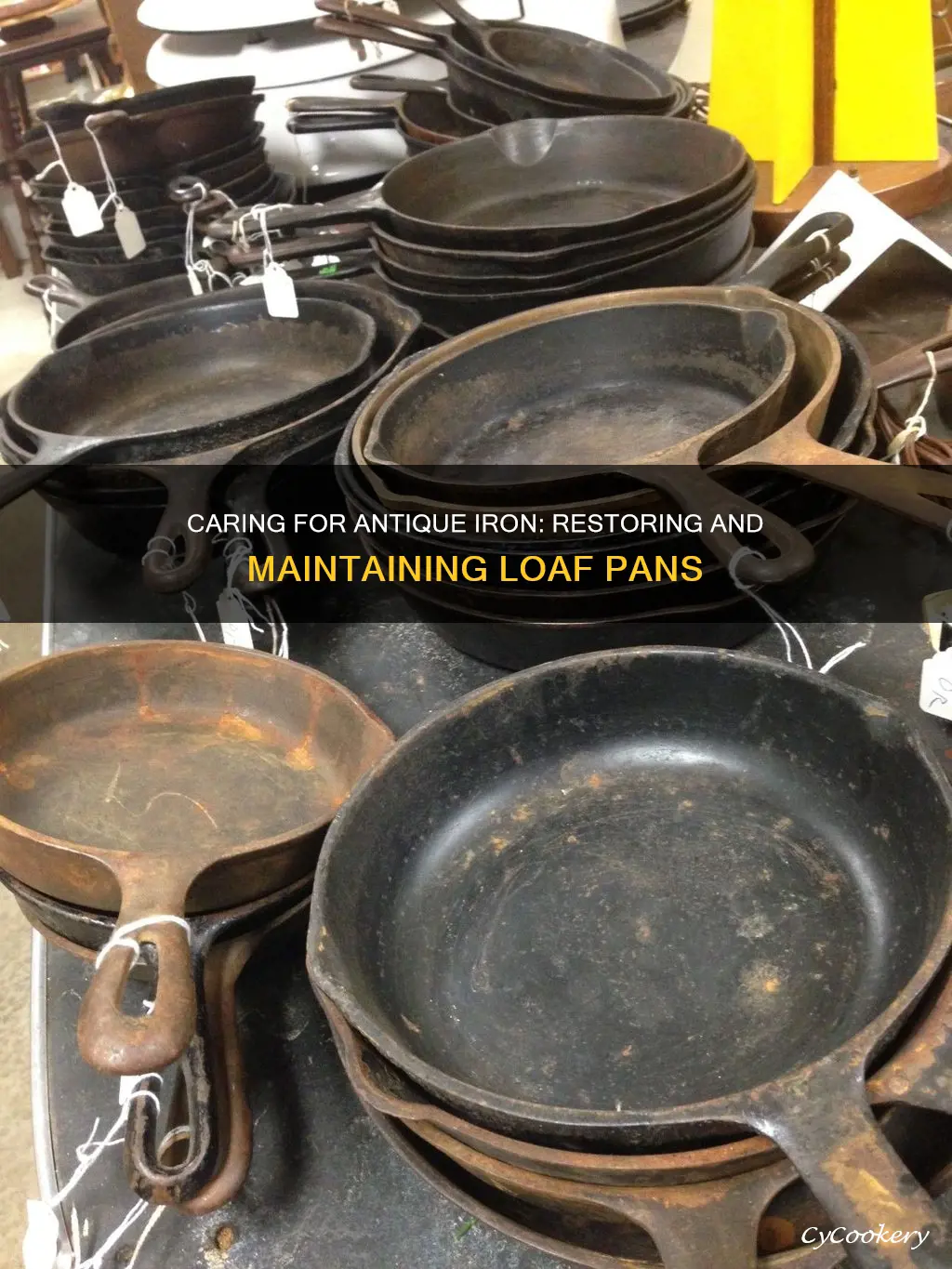 how to take care of antique iron loaf pans