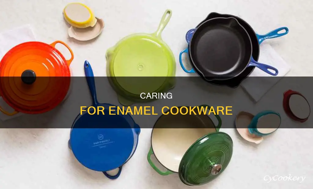 how to take care of enamel pots and pans