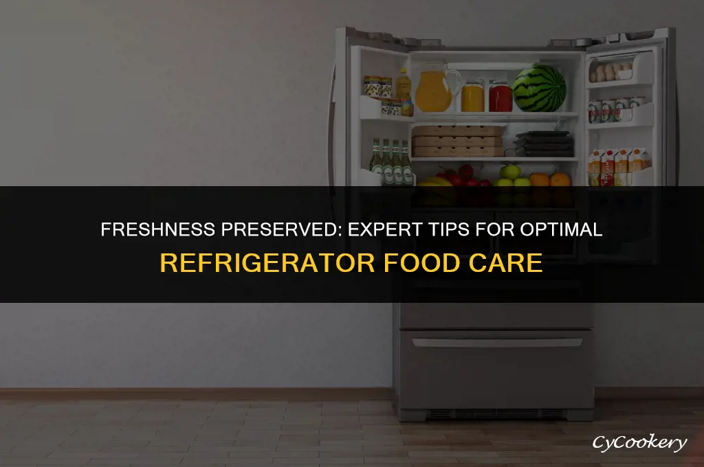 how to take care of food in the refrigerator