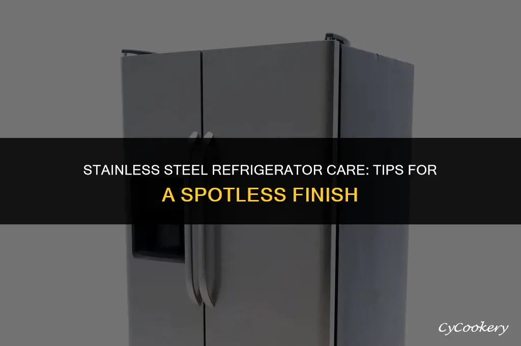 how to take care of stainless steel refrigerator