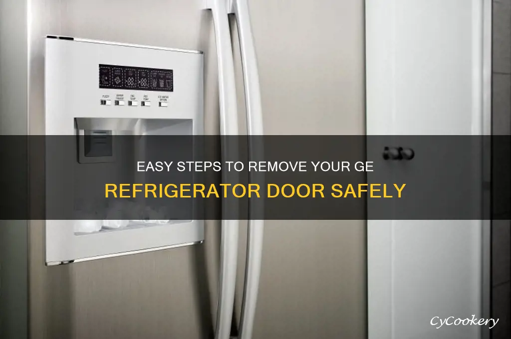 how to take door off ge refrigerator